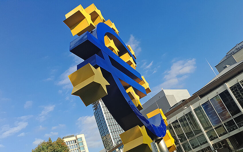Euro sculpture.