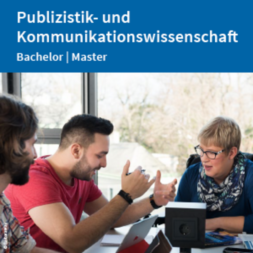 Flyer Publizistik- und Kommunikationswissenschaft zum Download (pdf)