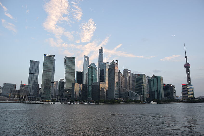 Skyline of Shanghai.