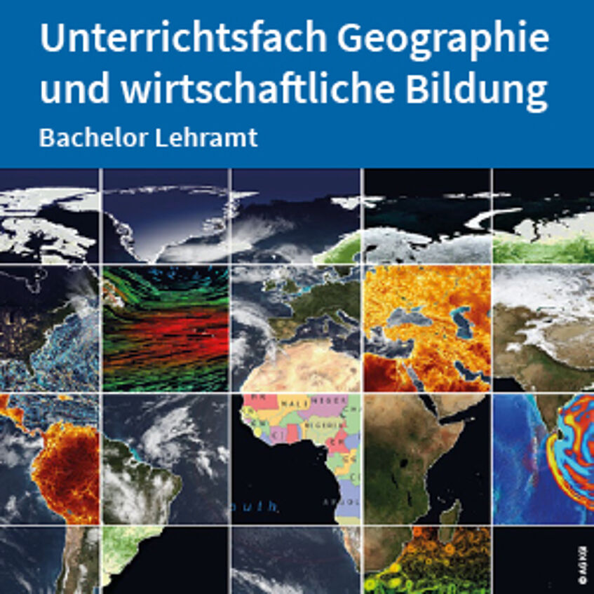 Flyer Bachelor Lehramt Unterrichtsfach Geographie und wirtschaftliche Bildung zum Download (PDF)