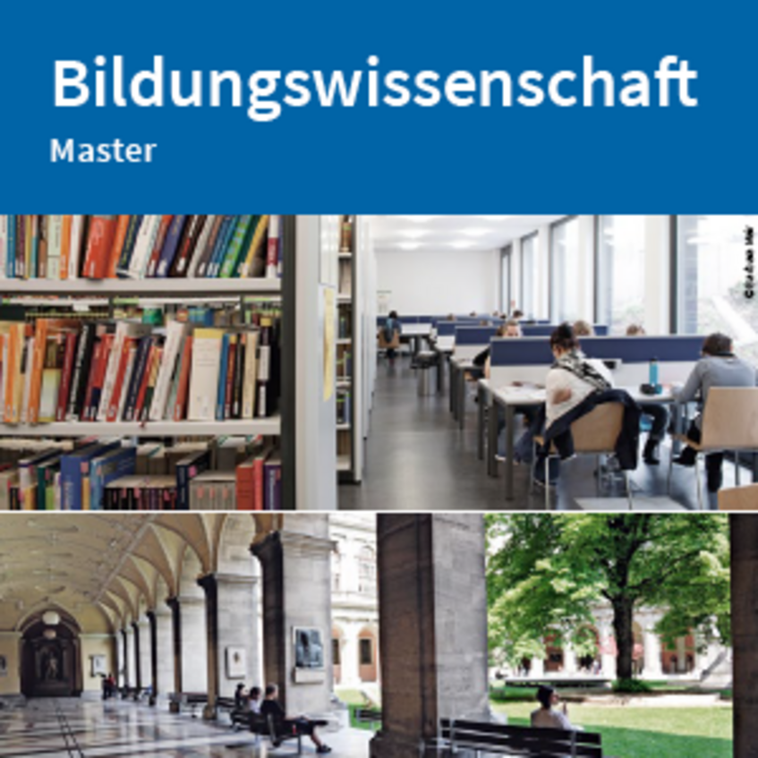 Flyer Bildungswissenschaft (Master) zum Download (pdf)