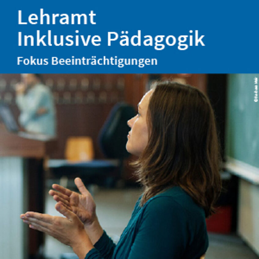 Flyer Lehramt - Inklusive Pädagogik zum Download (PDF).