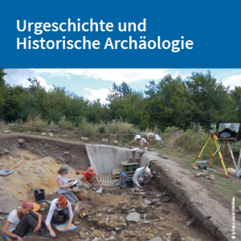 Flyer Urgeschichte und Historische Archäologie zum Download (PDF).