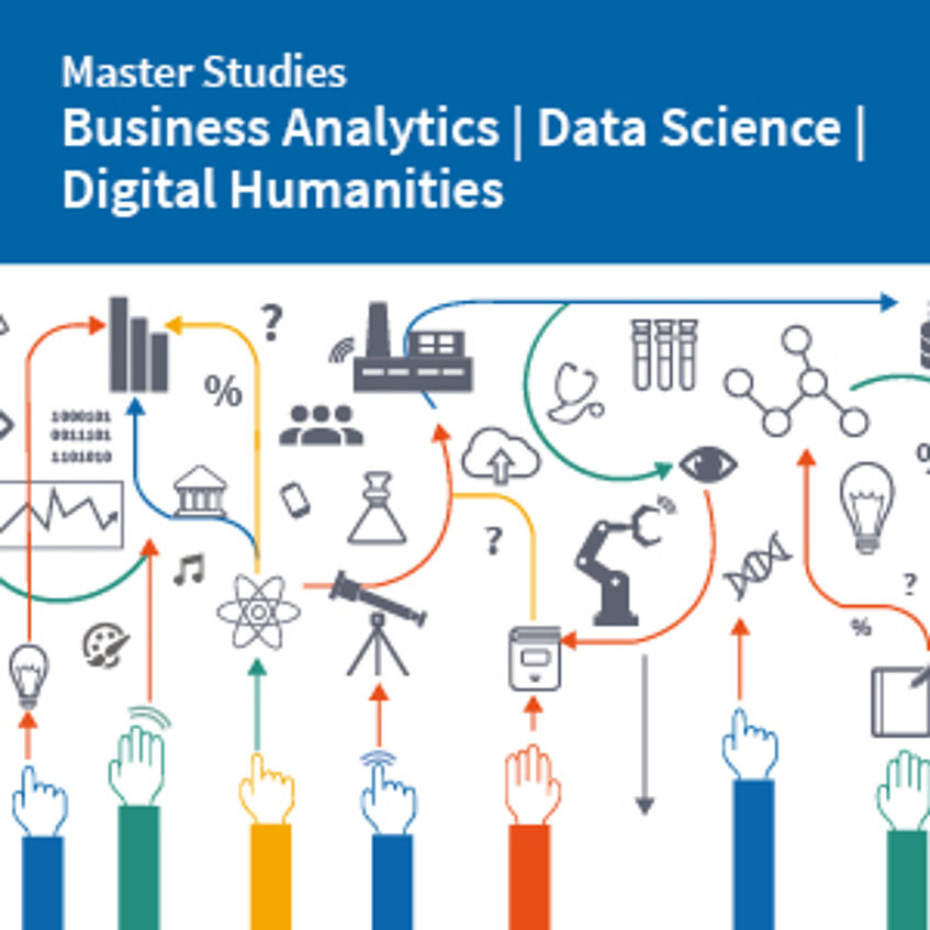 Flyer Business Analytics, Data Science, Digital Humanities zum Download (PDF).