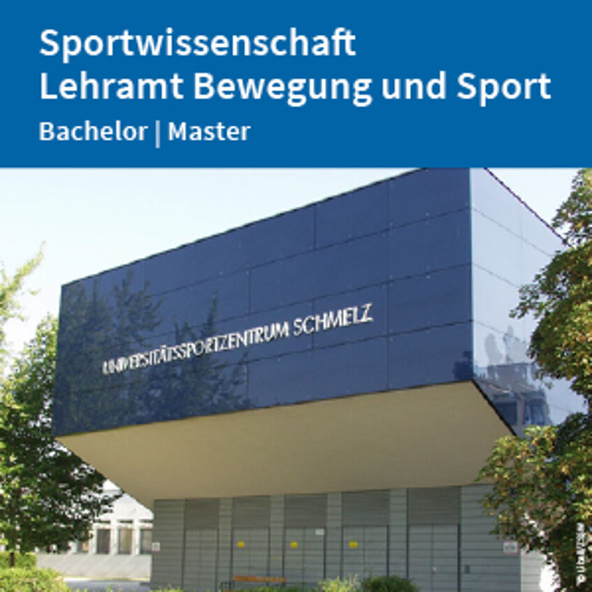 Flyer Sportwissenschaft und Unterrichtsfach Bewegung und Sport zum Download (PDF).