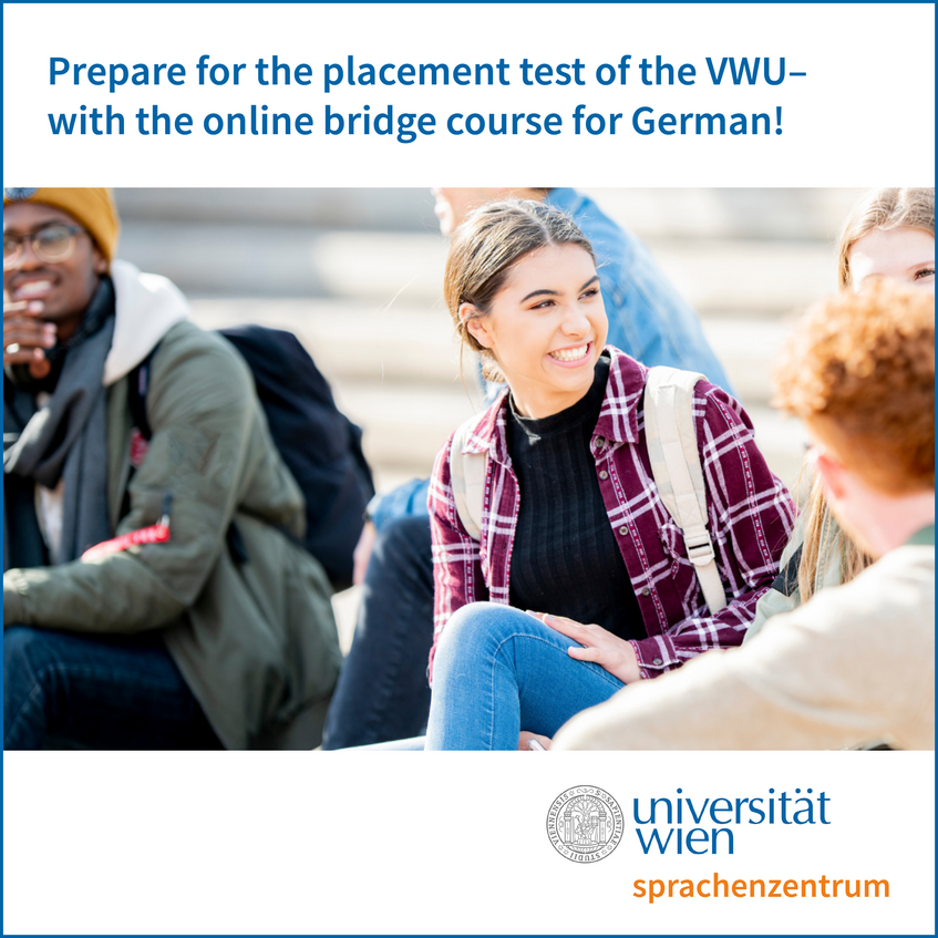 Prepare for the placement test of the VWU – with the online bridge course for German!