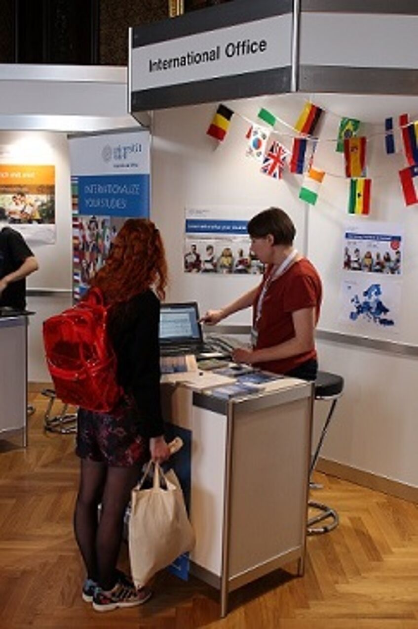 Information stall of the International Office.