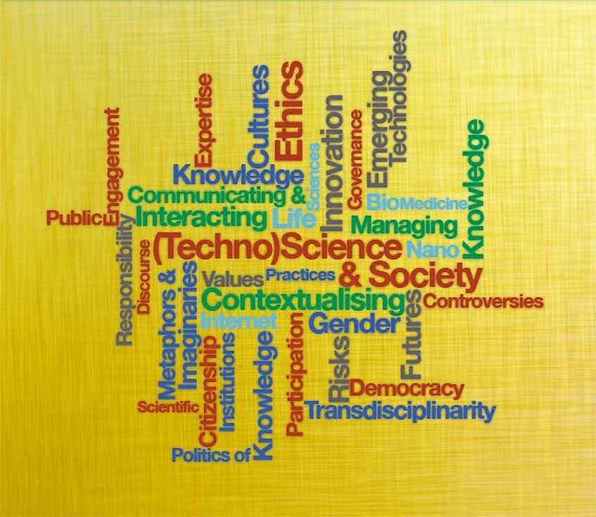Graphic about technology, science and society.