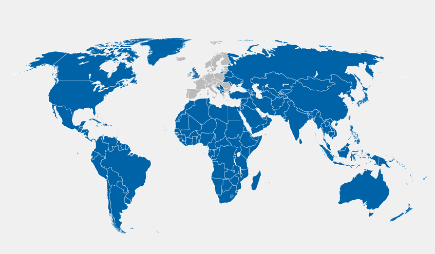 Karte Nicht-EU/EWR-Länder