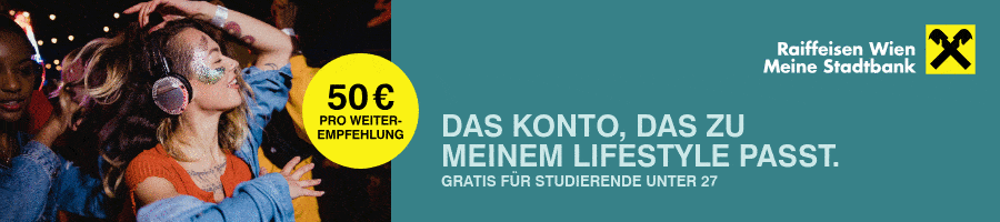 Advertisement of the Raiffeisenlandesbank Niederösterreich-Wien